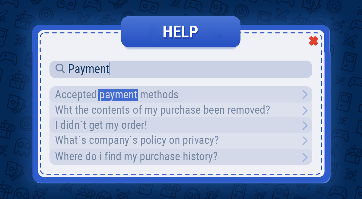 Support payment issue